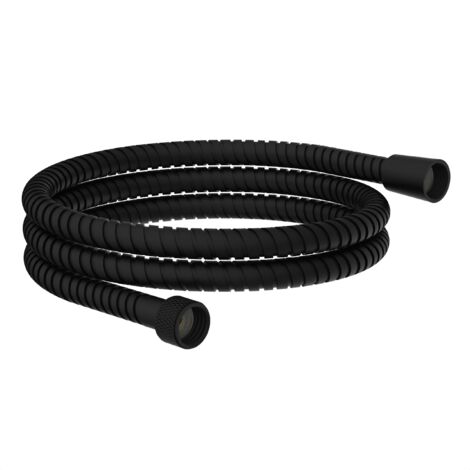 EISL JM150MKCRPLUS-B - Tubo per doccia universale, 1,5 m, in acciaio inox, 150 cm, colore: Nero opaco
