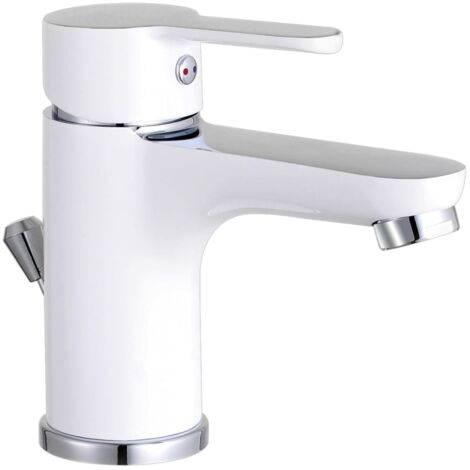 EISL Wasserhahn Bad Einhebelmischer Badezimmer Badarmatur Waschtischarmatur Waschbecken Waschtischbatterie Modern Flacher Auslauf NI075DINWCR