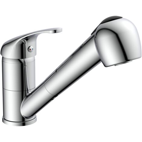 EISL Wasserhahn Küche Einhebelmischer Küchenarmatur Spültischarmatur Mischbatterie Spülbecken Herausziehbare Geschirrbrause Zwei Strahlarten NI183CRT