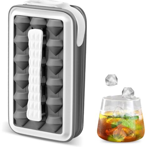 Eiswürfelform aus Silikon mit achtzehn Fächern für Cocktails und andere Getränke, spülmaschinenfest, geruchsneutral
