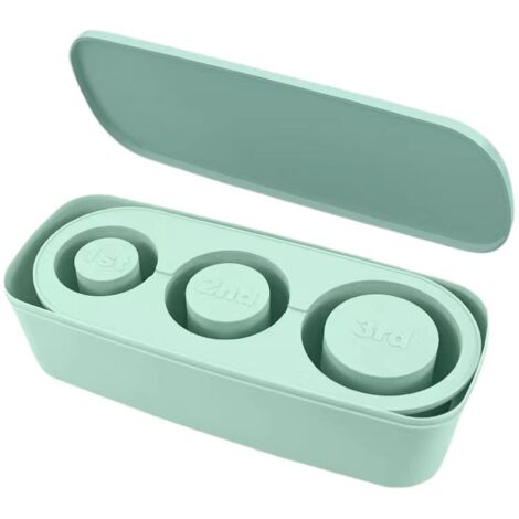 Eiswürfelform, zylindrischer Silikon-Gefrierschrank mit Deckel und Behälter, Eisbox mit großem Fassungsvermögen, Form leicht zu entformen
