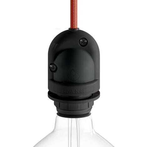 CREATIVE CABLES Creative-cables italia portalampada nero e27 ip65 eiva pl27pneiva