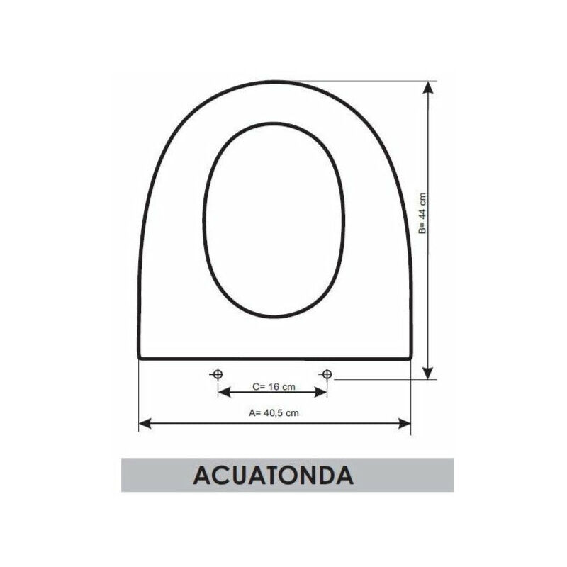 

02084108 ACUATONDA Tapa Asiento Gala Blanco - Eizaguirre