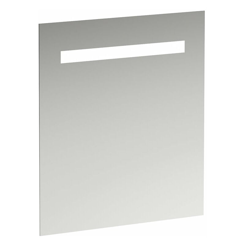 

Laufen - Ejecutar espejo Leelo con iluminación LED horizontal integrada, marco de aluminio, 600 mm, versión para interruptor de luz externa