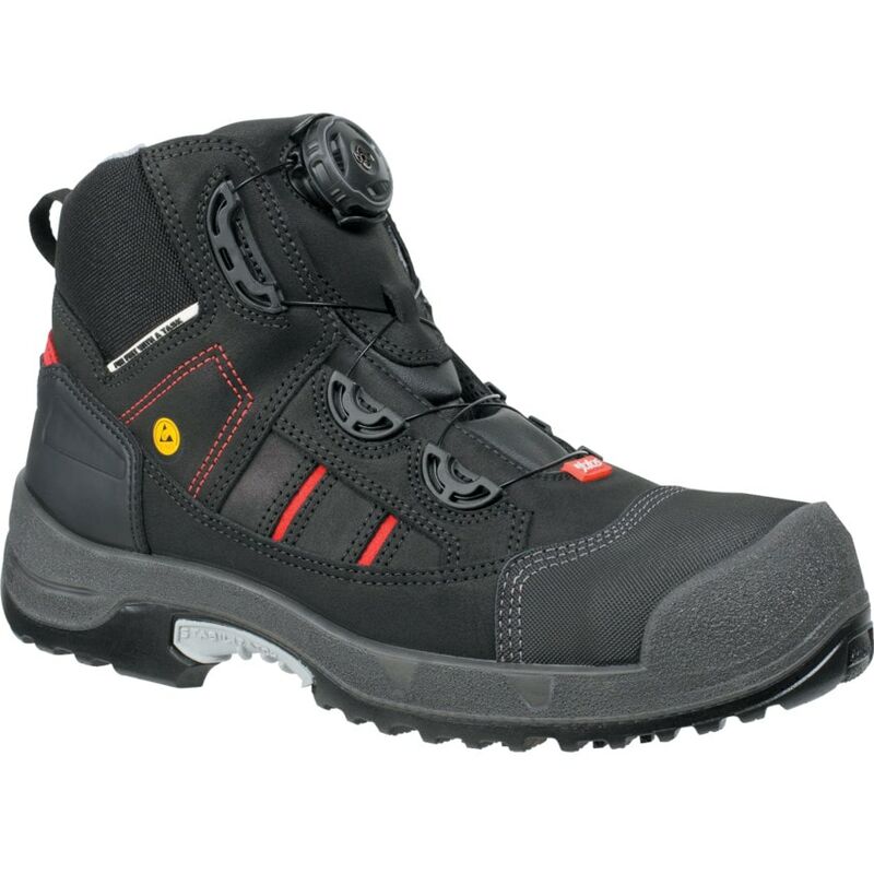 1718 Jalas Zenit Black Easy Roll Safety Boots - Size 10 - Black - Ejendals