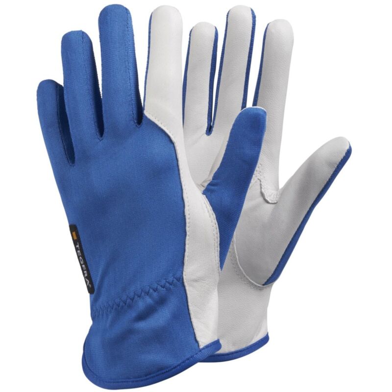 Ejendals - Tegera 30 Goatskin Cat. ii Gloves Blue/White SZ-12 (pr)