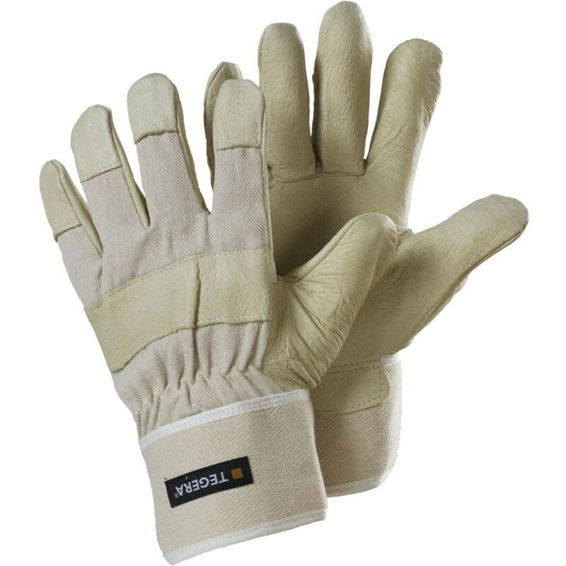 Ejendals - Tegera 89 Pigskin & Cotton Gloves Cat.Ii White/Beige SZ-11 (pr)