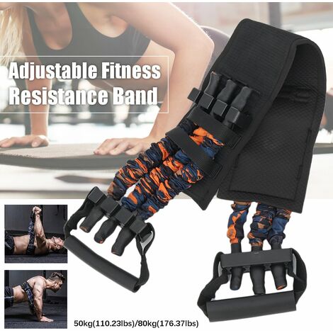 Ejercicio de brazo de gimnasia con banda de resistencia ajustable 80KG LBTN