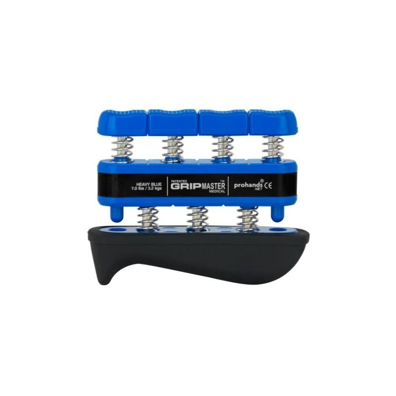 

Ejercitador de dedos. Terapia ilitación y entrenamiento para dedos y manos. Color Azul. Resistencia 3,20 Kg. - Rehab