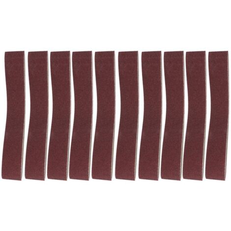 Ej.Life 10 Stück Schleifbänder Umfang 680 mm / 27 Zoll Breite 50 mm / 2 Zoll Aluminiumoxid-Schleifband Schleifband für Holz, weiches Metall(120 Grit),Schmirgelleinen