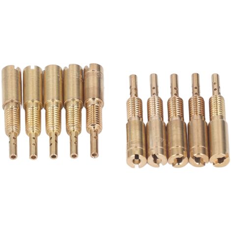 Ej.Life 10-teiliges Vergaser-Pilot-Slow-Jets-Kit 15-25 30-40 Metall für Mikuni HS40 HSR42 HSR45