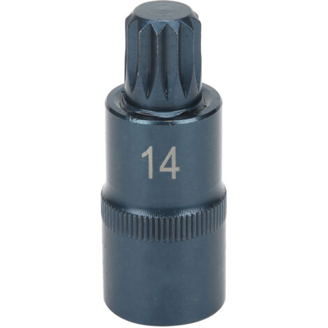 Ej.Life 12-Punkt-Schraubendreher Bit 1 / 2in Vierkantbuchse aus Legiertem Stahl Bläuliche Bit-Fase Design Anti-Rutsch-Hardware-Werkzeug für Elektroschlüssel