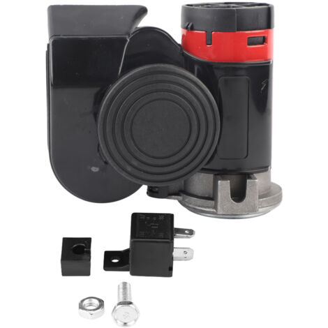 Ej.Life 12 V 139 dB laute elektronische Schnecke, ultrakompakte Dual-Lufthupe für Motorrad, Yacht, Boot