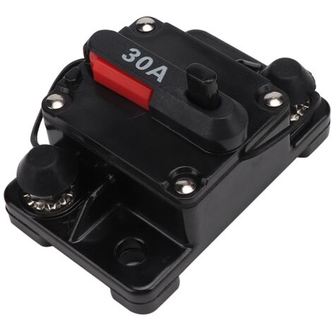 Ej.Life 12 V 30 A/40 A/60 A Auto-Stereo-Audio, rücksetzbarer Inline-Leistungsschalter, selbstwiederherstellende Sicherung (30 A)