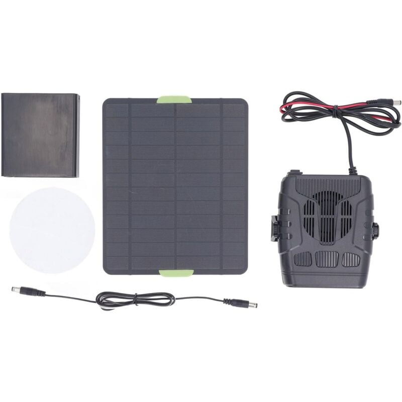 Ej.Life 12 V 50 W Chauffage de voiture portable, panneau solaire , dégivreur de voiture multifonctionnel et efficace pour animal domestique, voiture,