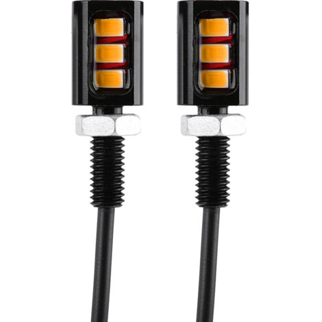 Ej.Life 12 V Universal LED Kennzeichenbeleuchtung Lampen KFZ Kennzeichenbeleuchtung Schraube LED Licht 1 Paar (gelb)