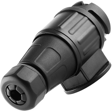 Ej.Life 12V 13 broches prise de remorque électrique plastique 13 ples connecteur de cblage adaptateur noir