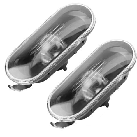 EJ.life 2 pièces clignotant latéral de voiture avec couvercle de lampe noir convient pour Bora/Golf 4/MK4 Clignotant de voiture Clignotant latéral Feu de position latéral