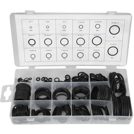 Ej.Life 22 Stück O-Ring mit hoher Temperaturbeständigkeit, Gummi-O-Ring mit hoher Druckbeständigkeit, O-Ring-Abdichtung für Baumaschinen für Luft- und Raumfahrtgeräte