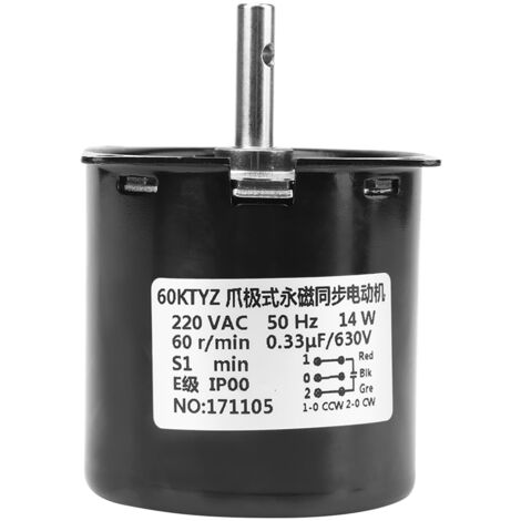 Ej.Life 220V 60KTYZ Hohen Drehmoment Elektrischer Synchroner Zahnrad Bewegungs(60R / Min) A