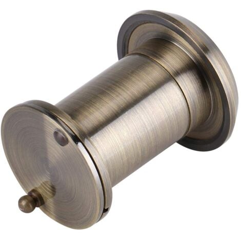 Ej.Life 22mm 220 ° HD visionneuse de Porte Judas Grand Angle de Vision avec Couvercle de confidentialité Robuste Accessoires de Porte antivol en Verre Optique en cuivre(Bronze)