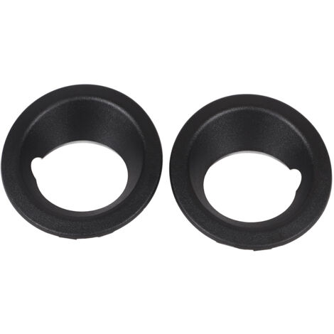 Ej.Life 2PCS Frontstoßstange Nebelscheinwerfer Ringabdeckung 51113400912 Schwarz Ersatz für X3 E83 2004-2006