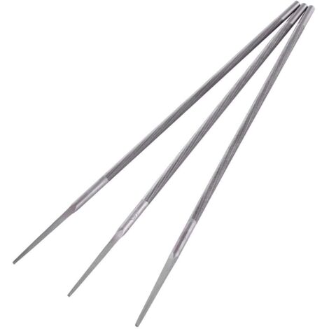 Ej.Life 3-teilige Kettensägenfeile, professionelles Kettensägenkettenschärfen runde Feilen, rundes Lager Stahlschärfen Kettensägenfeilen Schärfer (4 mm / 4,8 mm / 5,5 mm optional)(4,8 mm) A