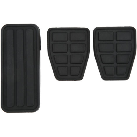 Ej.Life 3-teiliges Kupplungs-Brems-Gaspedal-Pad-Set aus Gummi, schwarz, flexibler, verschleißfester Ersatz für T4 Transporter 1990–2003