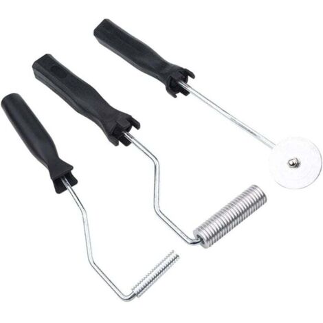 Ej.Life 3pcs Rouleau Débulleur, Bulle Paddle Outil, Fibre de Verre d’Alliage d’Aluminium, kit