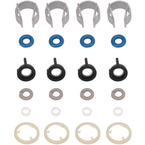 Ej.Life 4 Sätze Einspritzdüsen-Dichtungen, Reparatur-O-Ring-Set, Gummi-Metall, 06H998907B, Ersatz für A3, A4, A5, S5, S4, Q5, Q3