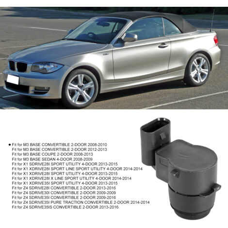 Ej.Life 4-teiliger Parksensor, 66206934308 PDC-Parksensor Autoersatzteile Passend für Auto E81 E87 E88 E90 E91 E92 E93 R55 R56 Mini Z4