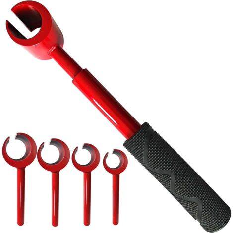 Ej.Life 4-teiliger Scharnierspalt-Einstellschlüssel für die Einstellung von Türscharnieren für den privaten und gewerblichen Bereich, Scharnierreparaturschlüssel, 14 mm/18 mm/23 mm/25 mm