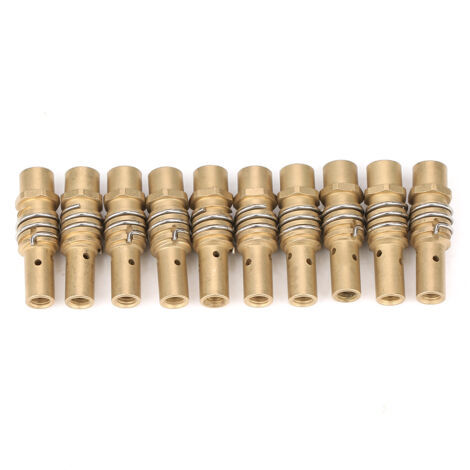 Ej.Life 4,3 Cm/1,7 Zoll Länge Schweißen, Schweißbrenner-Zubehör, Spitzenhalter, Gasdiffusoren, 10 Stück Spitzenhalter, MIG-Schweißgerät, Verbrauchsmaterial-Zubehör,