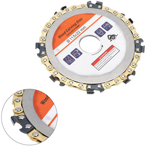 Lame De Tronçonneuse Circulaire, Disque De Chaîne En Acier Inoxydable De 4  Pouces De Diamètre Extérieur Facile à Remplacer Pour Meuleuses D'angle De 4  Pouces Ou 4-1/2 Pouces