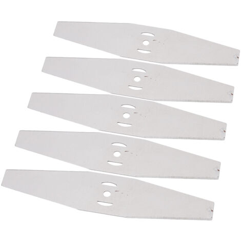 Ej.Life 5 Lames de Rechange pour Coupe Herbe, Acier Lames de Tondeuse À Gazon en Acier Avec Lames Tranchantes, Lames de Tondeuse Électrique