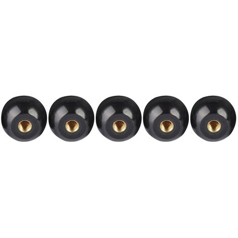 Ej.Life 5 pièces noir bakélite boule levier bouton cuivre Insert M12 40 remplacement de Machine-outil