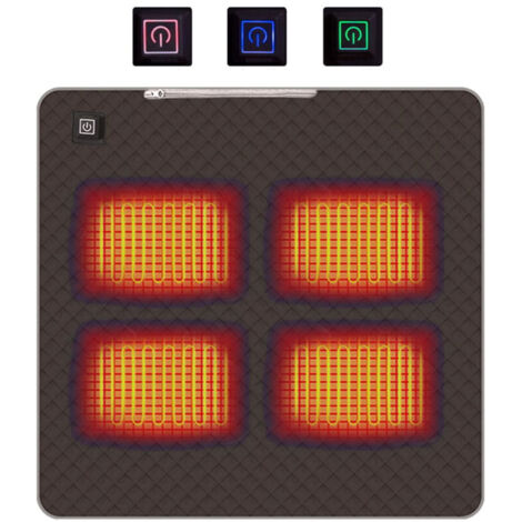Ej.Life 5V Heizkissen für Bürostuhl, USB-Heizkissen, schnelle Hitze, maschinenwaschbar, 45 x 45 cm
