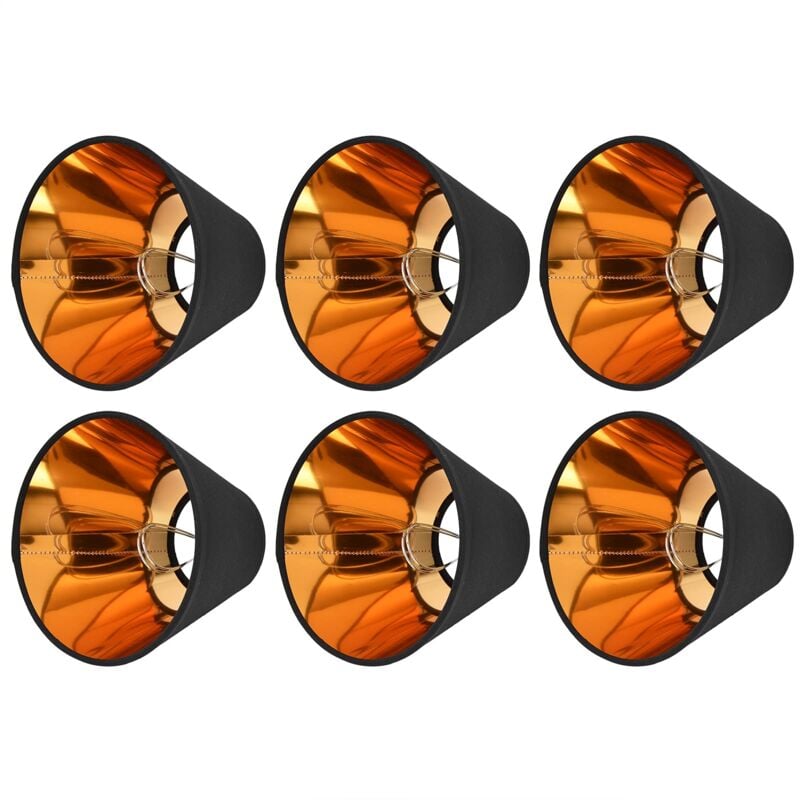 6 Pièces Abat-Jour Abat-Jour en Tissu Abat-Jour à Clipser pour E14 Lustre de Table Lampadaire Applique Chambre Décor, Protège Les Yeux - Ej.life