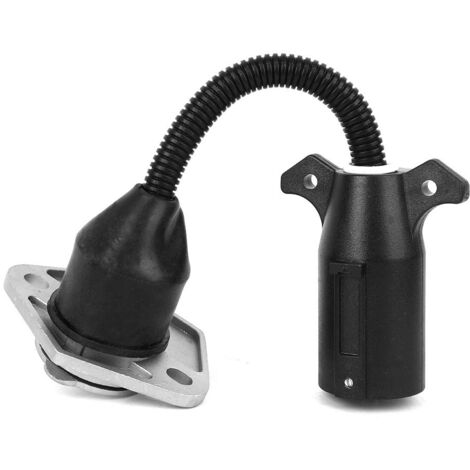 Ej.Life 7-Flachmesser-auf-7-Rundstift-Adapter, US-Typ, Universell für die Meisten Wohnmobil-Anhänger und Sattelanhänger