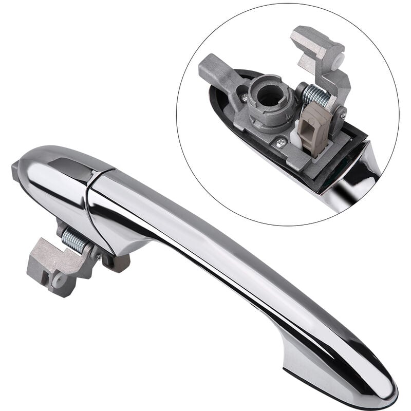 Ej.life - 735592026 Poignée de porte de voiture, poignée de porte extérieure de siège passager poignée gauche pour F-iat 500 73545876 (droite)