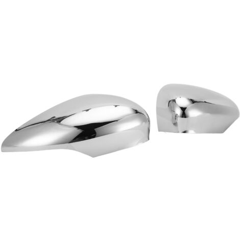 Ej.Life 8A6117K747CA, Tür Rückspiegel Abdeckung Silber Chrom ABS Außenspiegelkappe für Modify