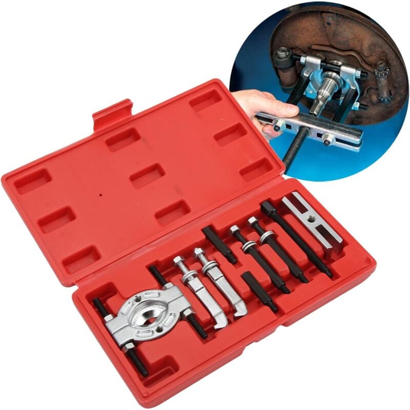Ej.life - 9 pièces Kit Extracteur de roulement Jeu d'outils extracteur Kit Couteau de séparation, décolleurs d'engrenages et de roulements