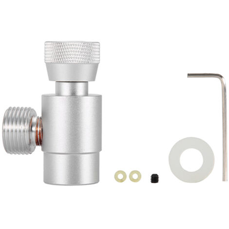 Ej.Life – Adaptateur de remplissage CO2 pour SodaStream W21.8-14 – Kit complet avec connecteur de bouteille – Métal durable et anti-corrosion