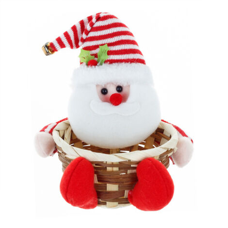 Ej.Life (Alter-Mann-Stil) Weihnachtsdekorationen, Geschenkkorb, alter Mann, Schneemann, Hirsch, Büro, empfängt weihnachtliche Süßigkeitenkorb-Ornamente