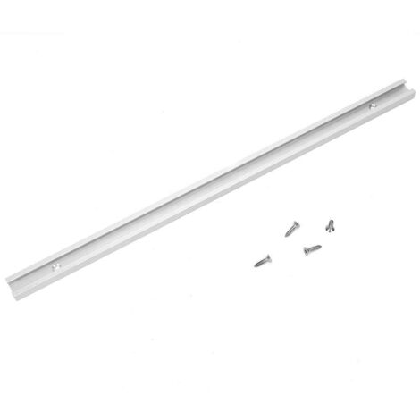 Ej.Life Aluminiumlegierung Gleitplatte T-Schiene 800 Mm T-Nut-Schiene T-Nut-Gleitplatte, mit Edelstahlschrauben Bandsägen für Oberfräsen Bohrmaschinen Werkstattgefertigte Tische (0,3 M T-Nut)(0.3m T s