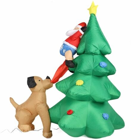 Lutin farceur de Noël avec son chien de traîneau / elf on the shelf