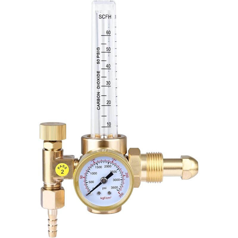 Ej.life - Argon/CO2 Mig Tig Débitmètre Gaz Régulateur Jauge Soudure Soudure Entrée ,0-3500psi