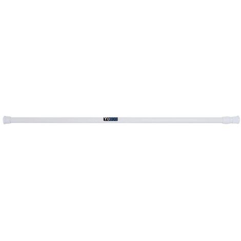 Ej.Life Ausziehbare Gardinenstange, Weiß Spannfeder Duschvorhangstange aus Edelstahl mit verstellbar55-90cm