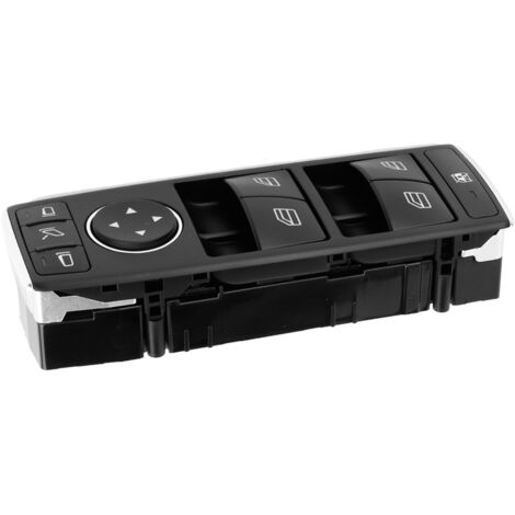Ej.Life Automotive Fensterheberschalter ABS Kunststoff-Fensterschalter Passend für Mercedes-Benz W204 2049055402 A2128208310 (Schwarz) A