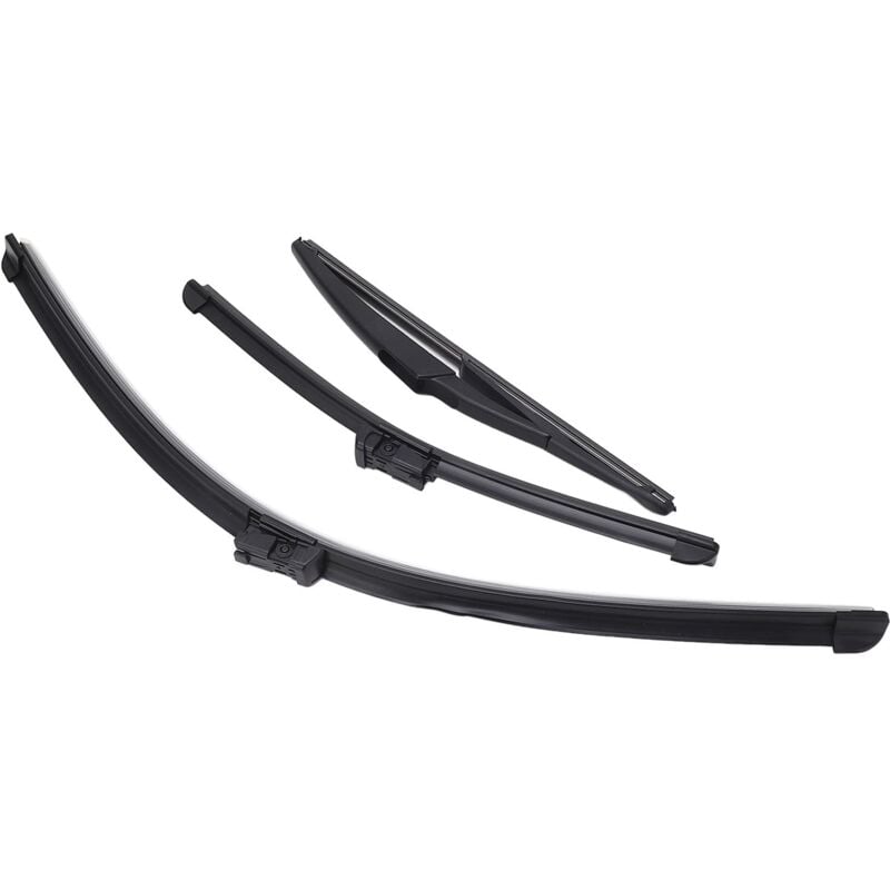 Ej.life - Balais D'essuie-glace Avant et Arrière, Brosses de Pluie en Caoutchouc Souple de Remplacement pour Fiat 500 500C 500L 2009 à 2023, Vue